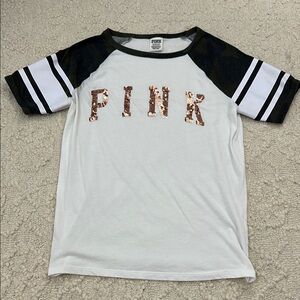 PINK Victoria's Secret Bling Camo Tee
